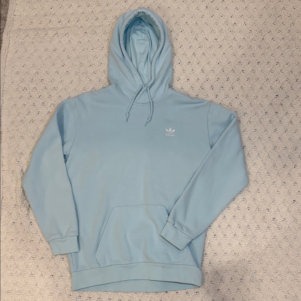 Adidas Men's Light Blue Hoodie